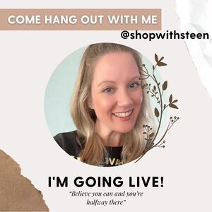 @shopwithsteen is going LIVE!!! Like this flyer to be notified ✨💕✨